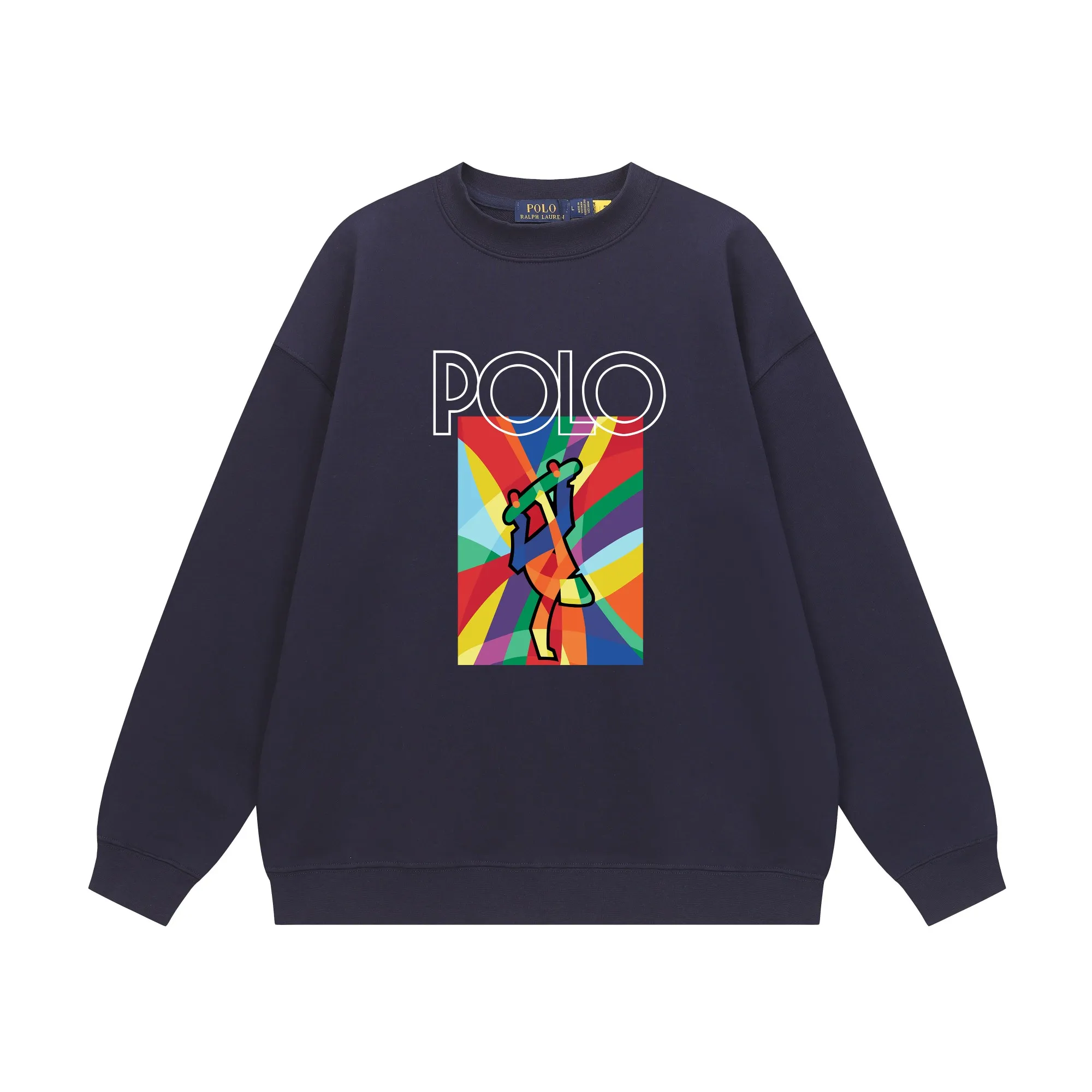 P200 Long-term stock] RalphLauren/Ralph Lauren 2025 autumn and winter new bear letter print 420g heavy large terry sweatshirt Ralph Lauren's age-reducing item, the coat fabric is made of 85% cotton ➕15% polyester, which not only retains the softness, comfort and breathability of cotton, but also adds the wear resistance and wrinkle resistance of polyester fiber, making the clothes more durable and easy to care for. Even in slightly cooler weather, you won't feel stuffy when wearing it. This kind of fabric has a natural crisp feel and is not easy to pill or deform. The bear on the chest is printed with English letters. It is full of color, full of three-dimensionality, and lifelike, adding a bit of liveliness and interest to the whole sweatshirt. There is no pressure to dress, regardless of age or gender. Complete accessories! Color: black, white, navy blue, light floral gray Size: M-L-XL-XXL